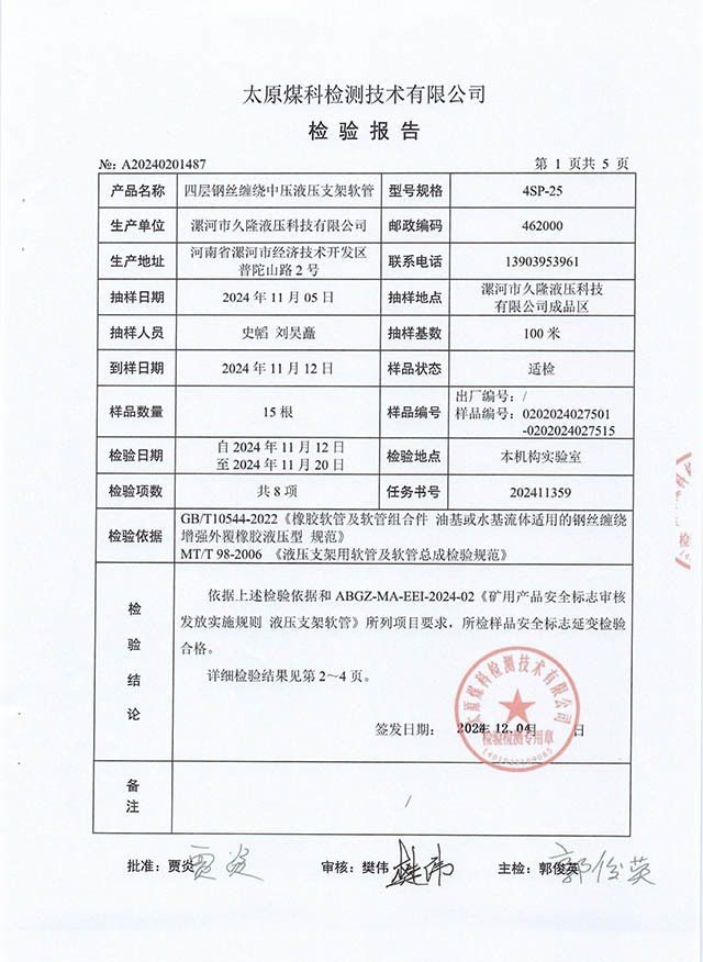 4SP-25检验报告