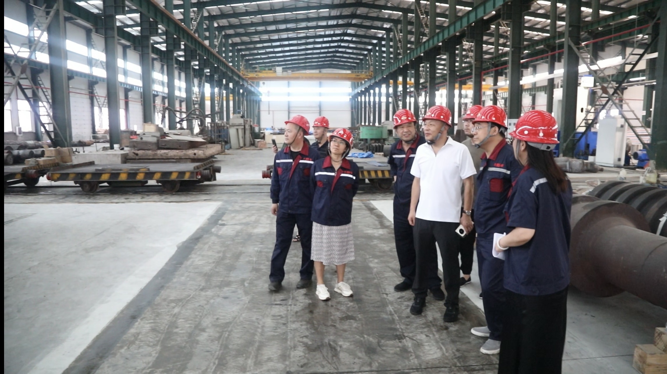 Mr. Zhang Zheng, Chairman of Lianqiang Roller, and his party visited Chaoyang Production Base for investigation and guidance.