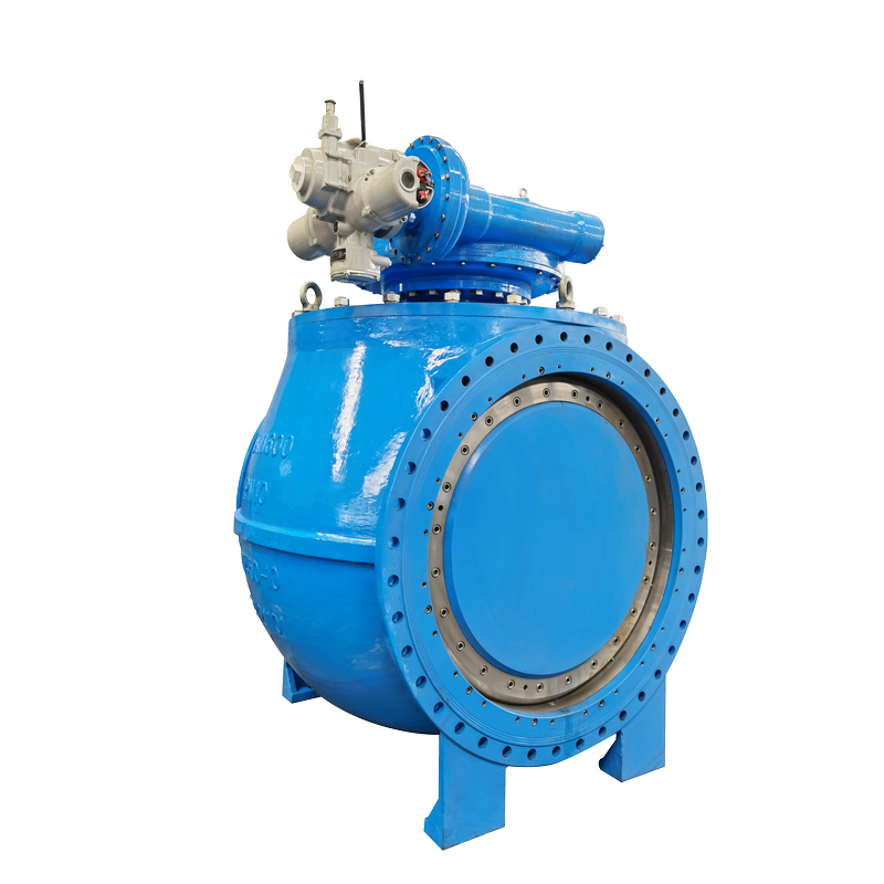 Electric top-mounted half ball valve