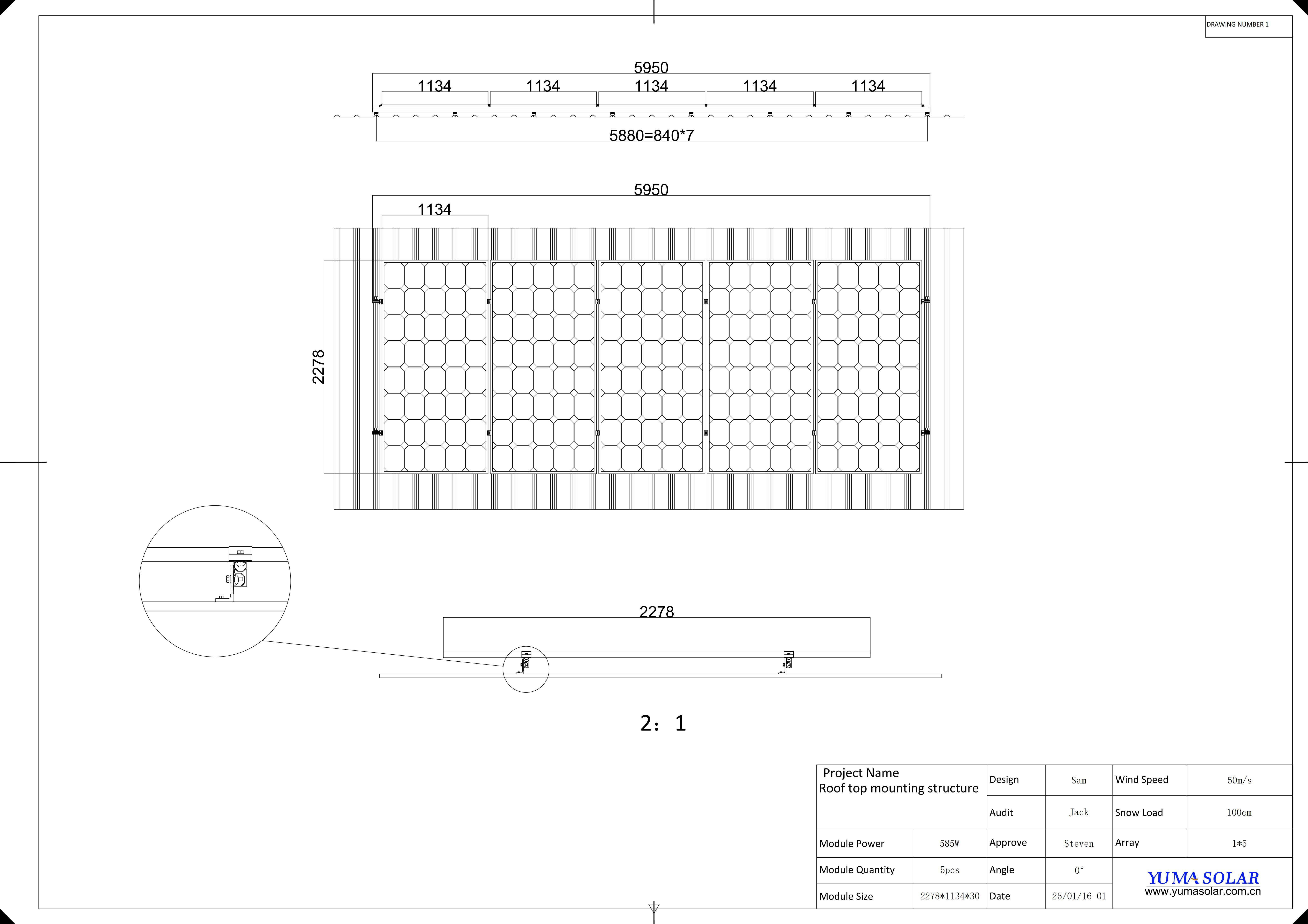 Color steel tile roof top structure - L feet and self-tapping screw