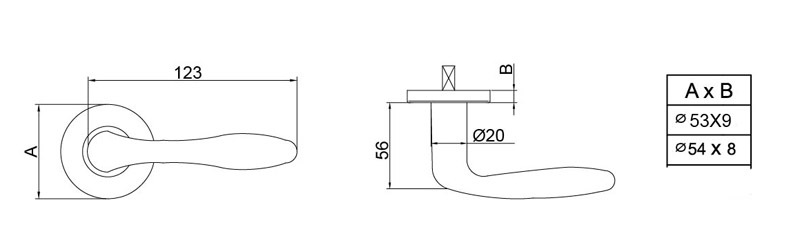 Stainless steel handle