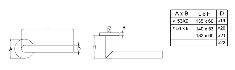 Stainless steel handle