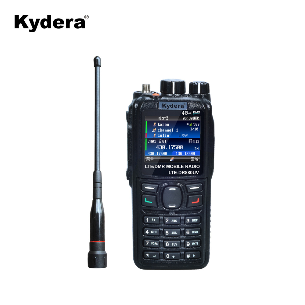 LTE-DR880UV PoC+Dual Band (Digital+Analog)  5W Sim Card Walkie Talkie UHF VHF Military Cellpone With Vhf Radio