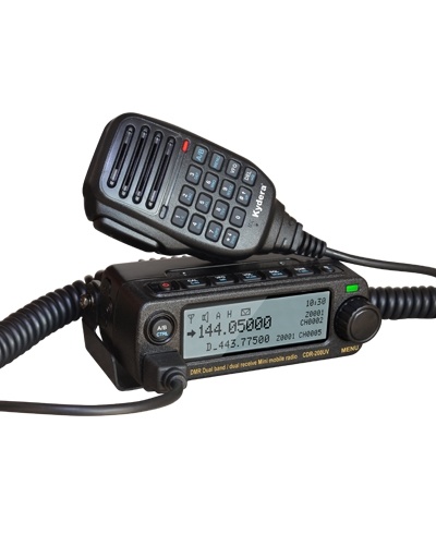 CDR-200UV 20W dubbelband DMR Mobil radio för Vechich