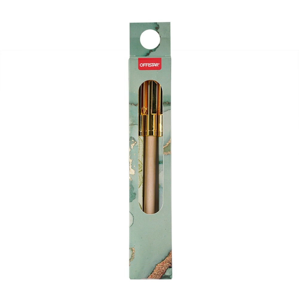 Золотые ручки с колпачком 3PK