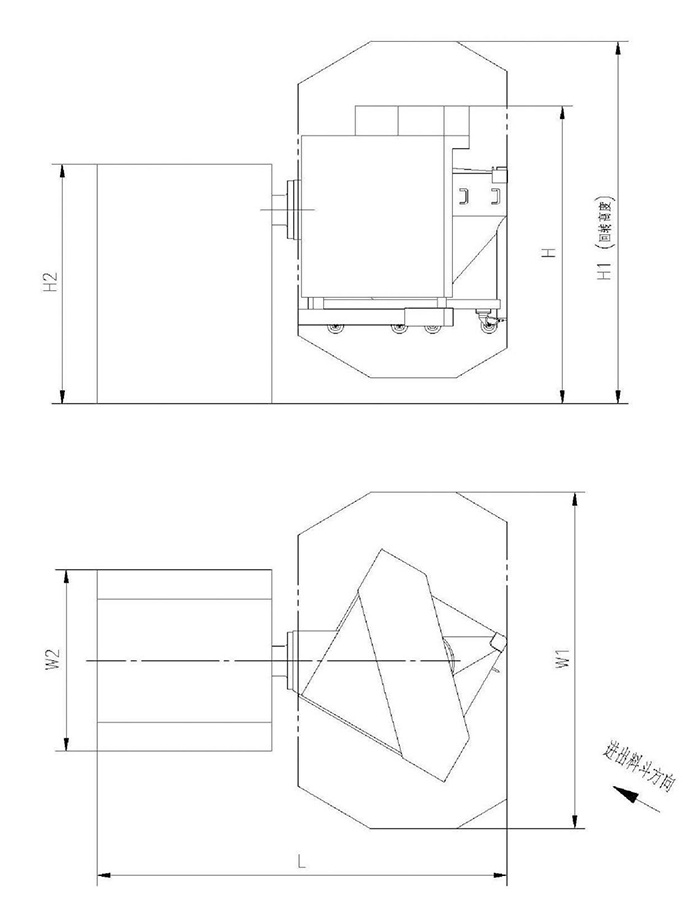 HDD系列单臂提升料斗混合机