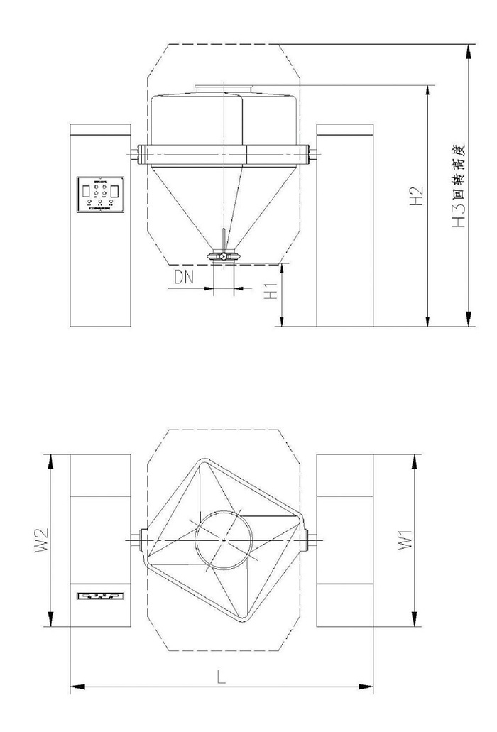 HGD系列固定料斗混合机