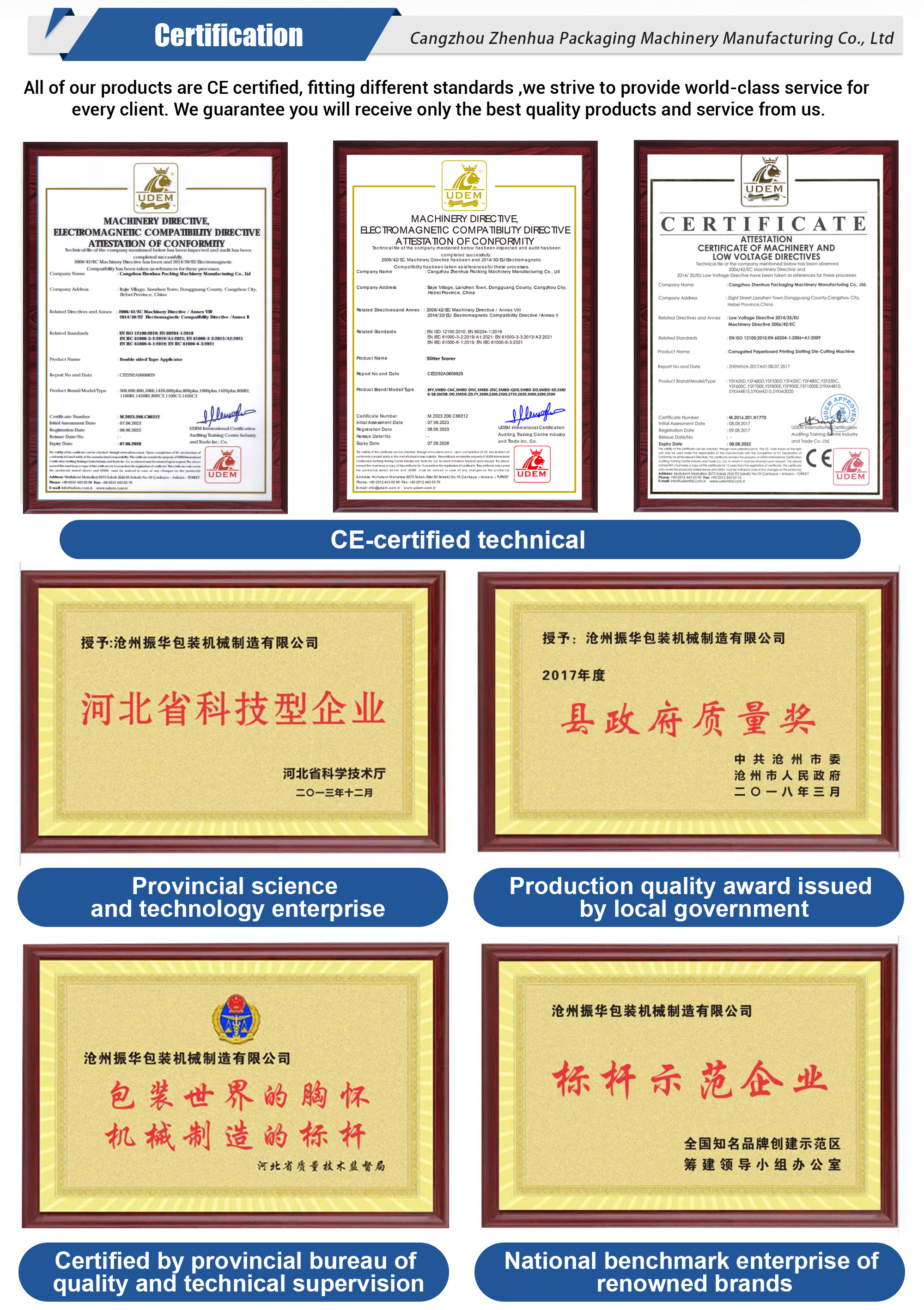 【沧州振华包装机械】—— 全球认证 · 品质标杆 ✅
