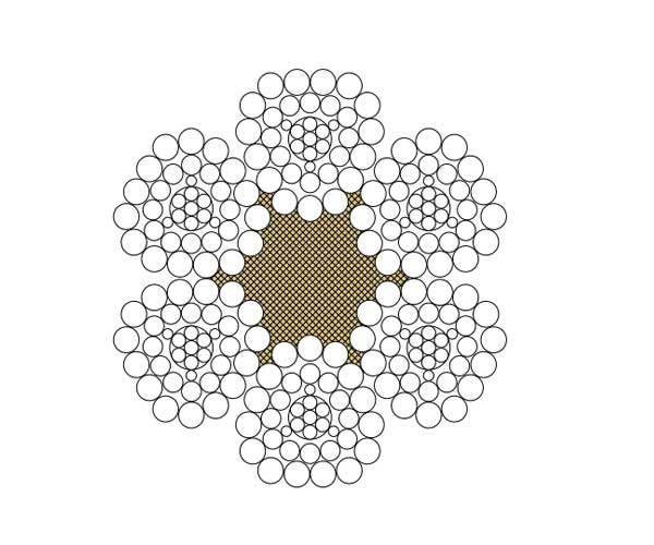 Steel Wire Rope 6VX37S+FC、6VX37S+IWR