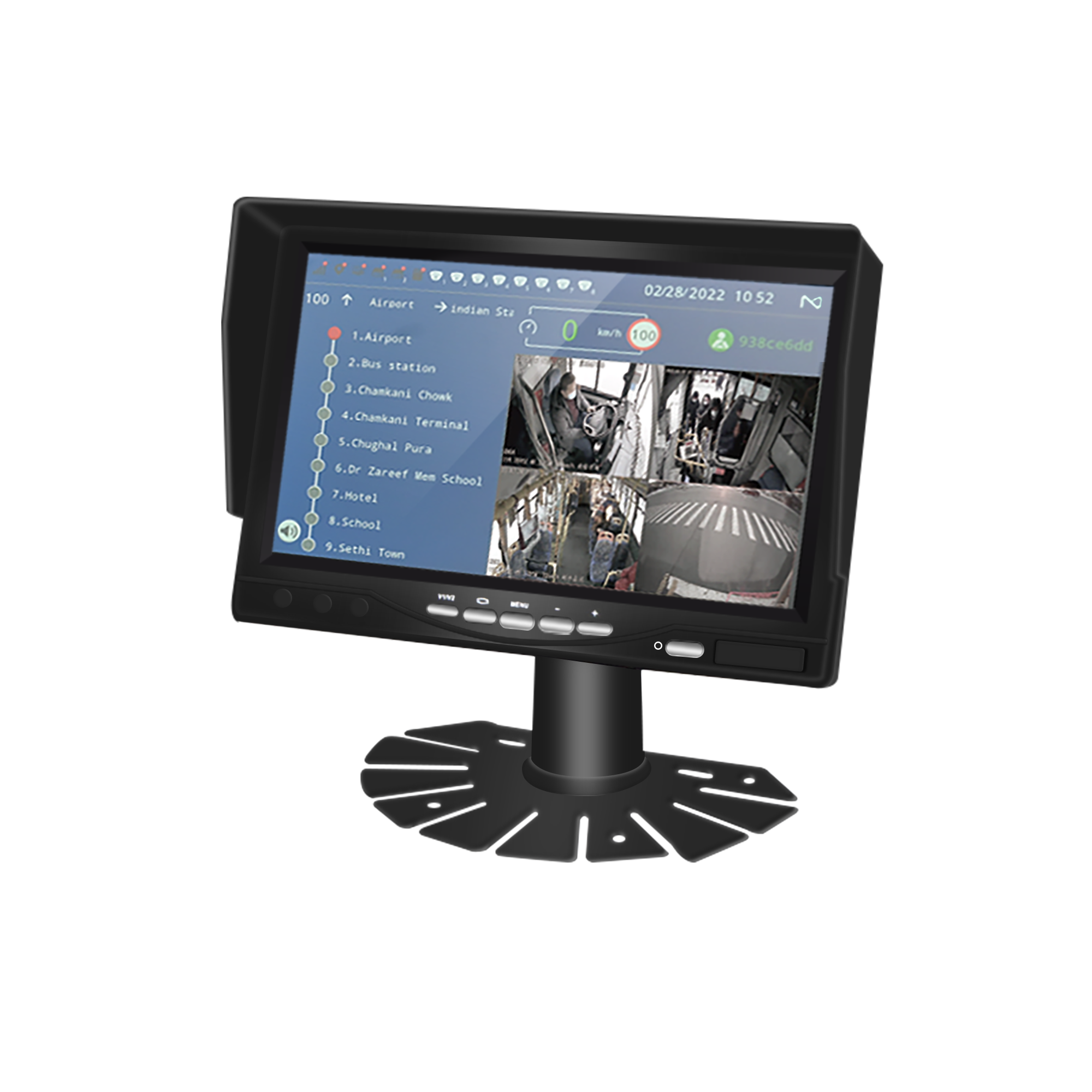 7 inch inverted monitor screen QP001
