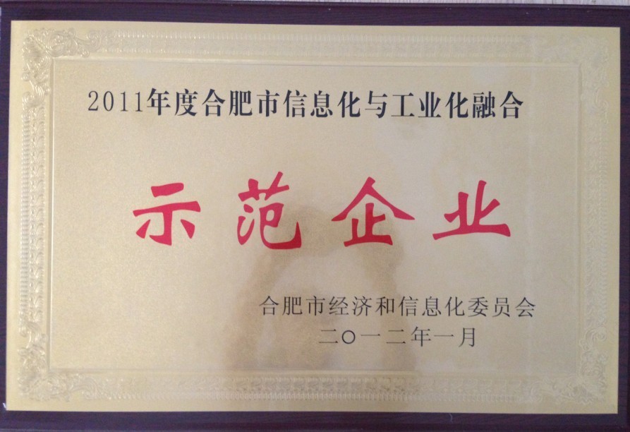 2011年两化融合示范企业