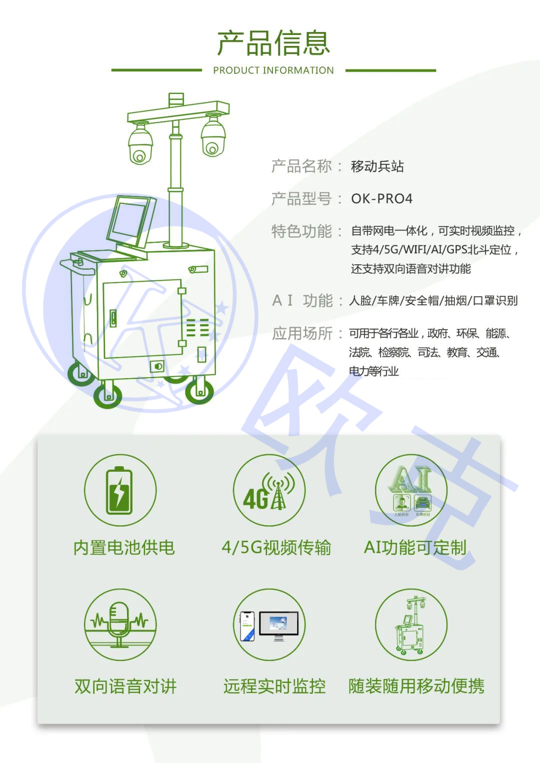 視頻監(jiān)控,移動兵站監(jiān)控系統(tǒng),移動監(jiān)控,智能監(jiān)控,歐克偉業(yè)