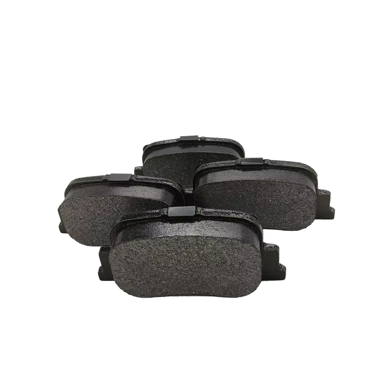 Ceramic/semi-metal automobile brake pad