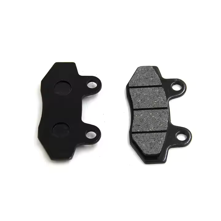 Low noise motorcycle brake pad