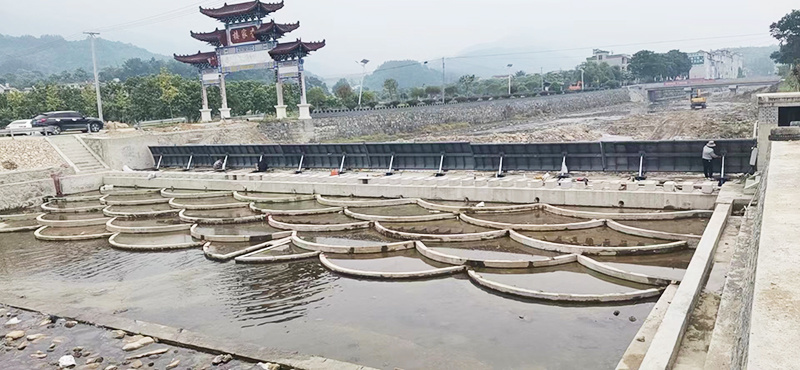 羅田縣李家樓村新建弧形液壓鋼壩工程