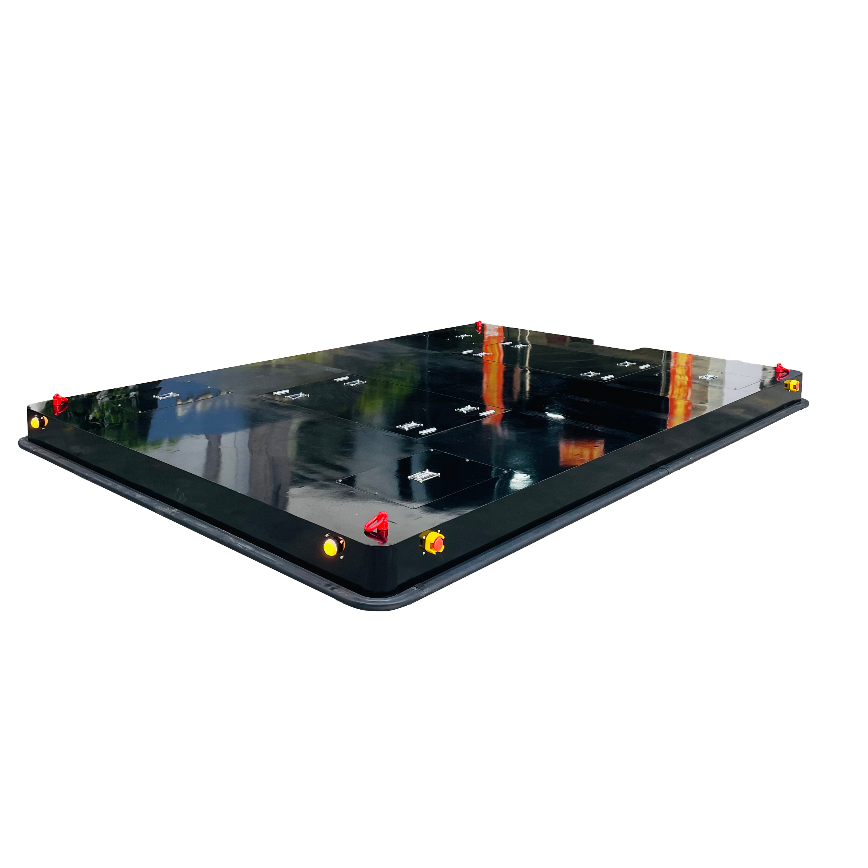 Flatbed AGV used in stage prop vehicles