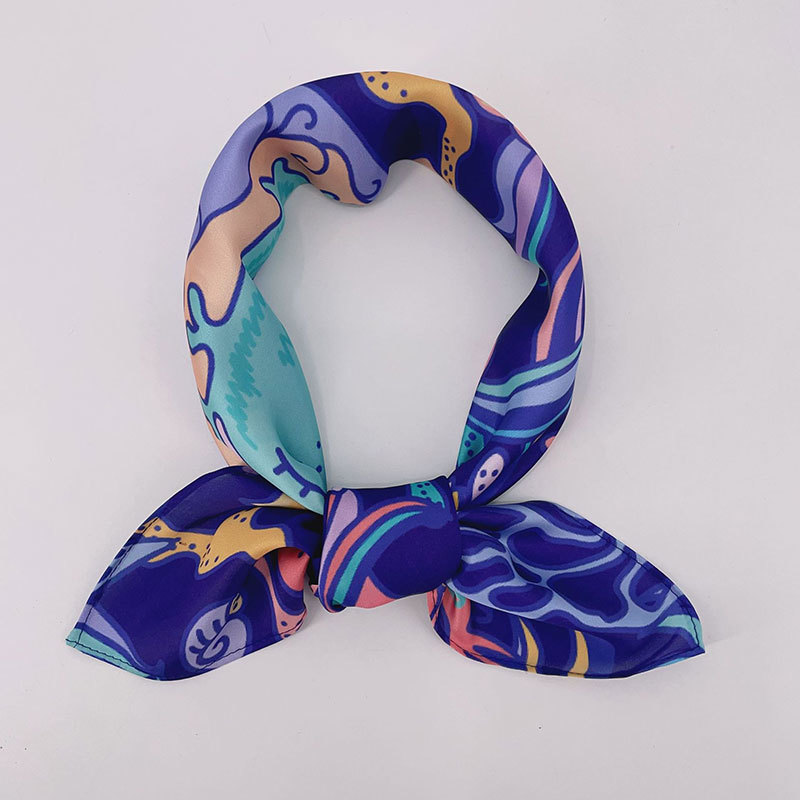Customized foreign trade renewable fabric scarves, headbands, bags, decorative ribbons, vintage fashion professional scarves for women