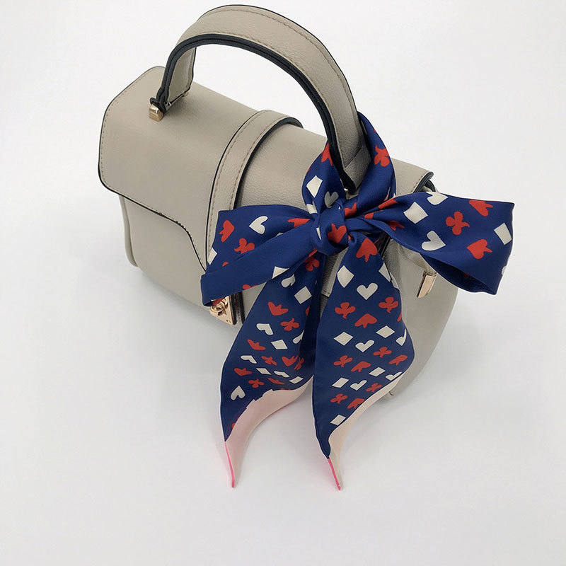 Fashionable Silk Bundle, Ribbon, Scarf, Luxury Accessories, Shirt Accessories, Versatile Bow Decoration, Printed Scarf
