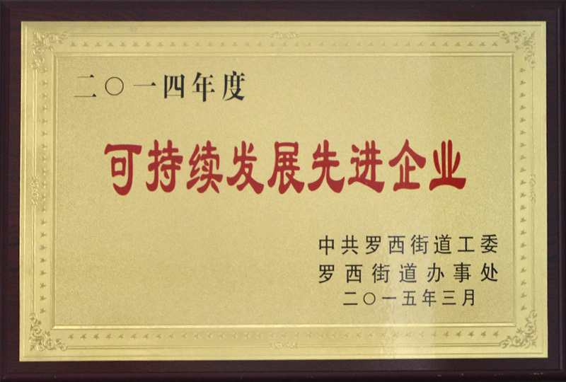 可持续发展先进企业