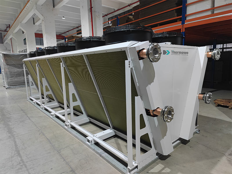 V type unit condenser