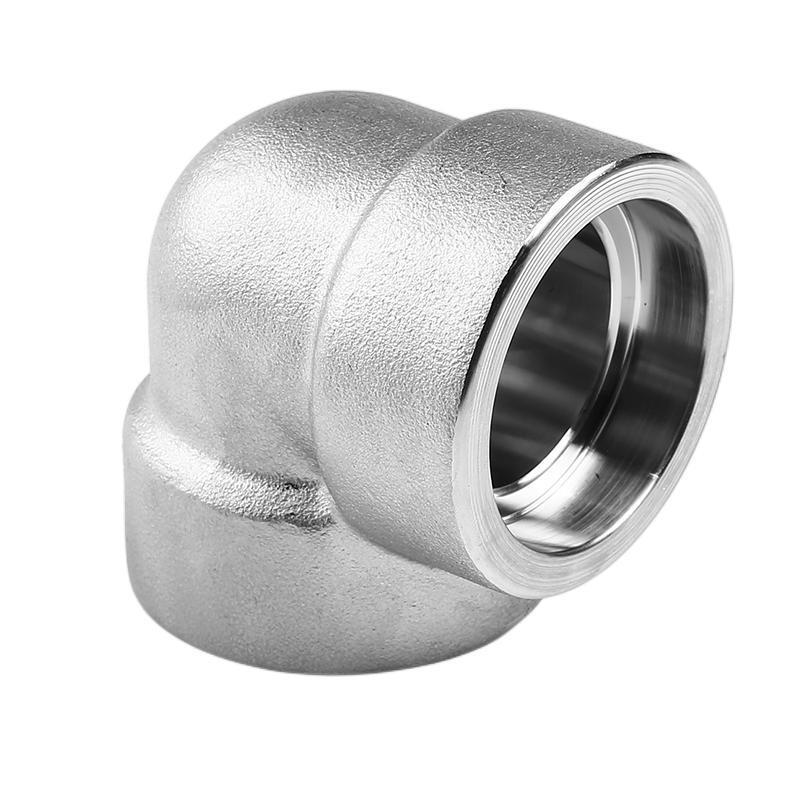 Stainless steel high pressure socket elbow