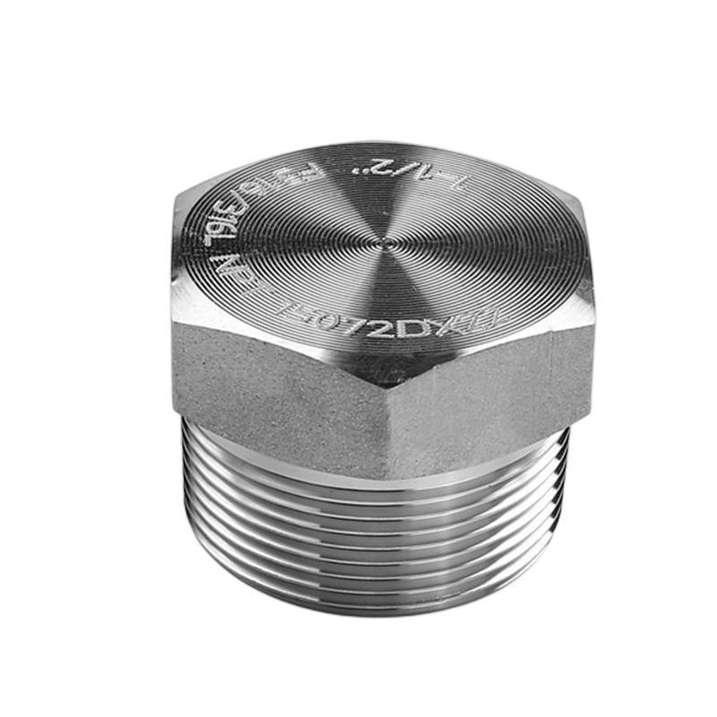 Stainless steel high pressure hexagon plug