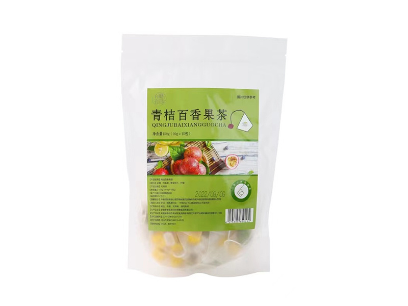 青桔百香果茶
