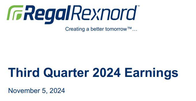 雷科達(dá)集團(tuán)發(fā)布2024年三季度財(cái)報(bào) Regal Rexnord Corporation Reports Third Quarter 2024 Financial Results