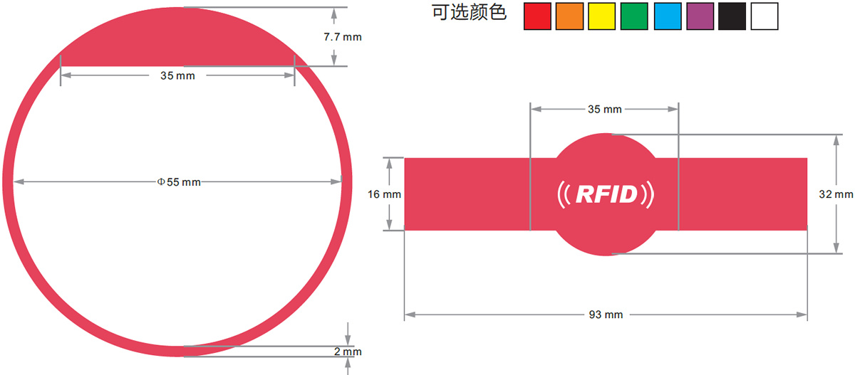 硅膠腕帶卡