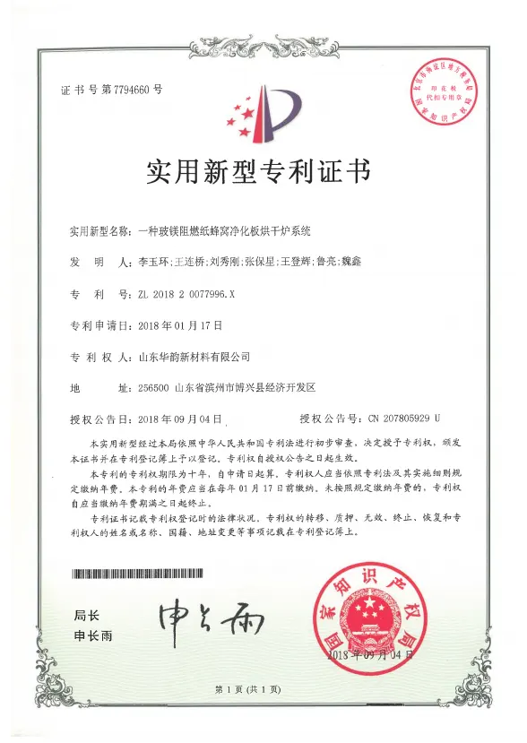 Invention Patent Certificate