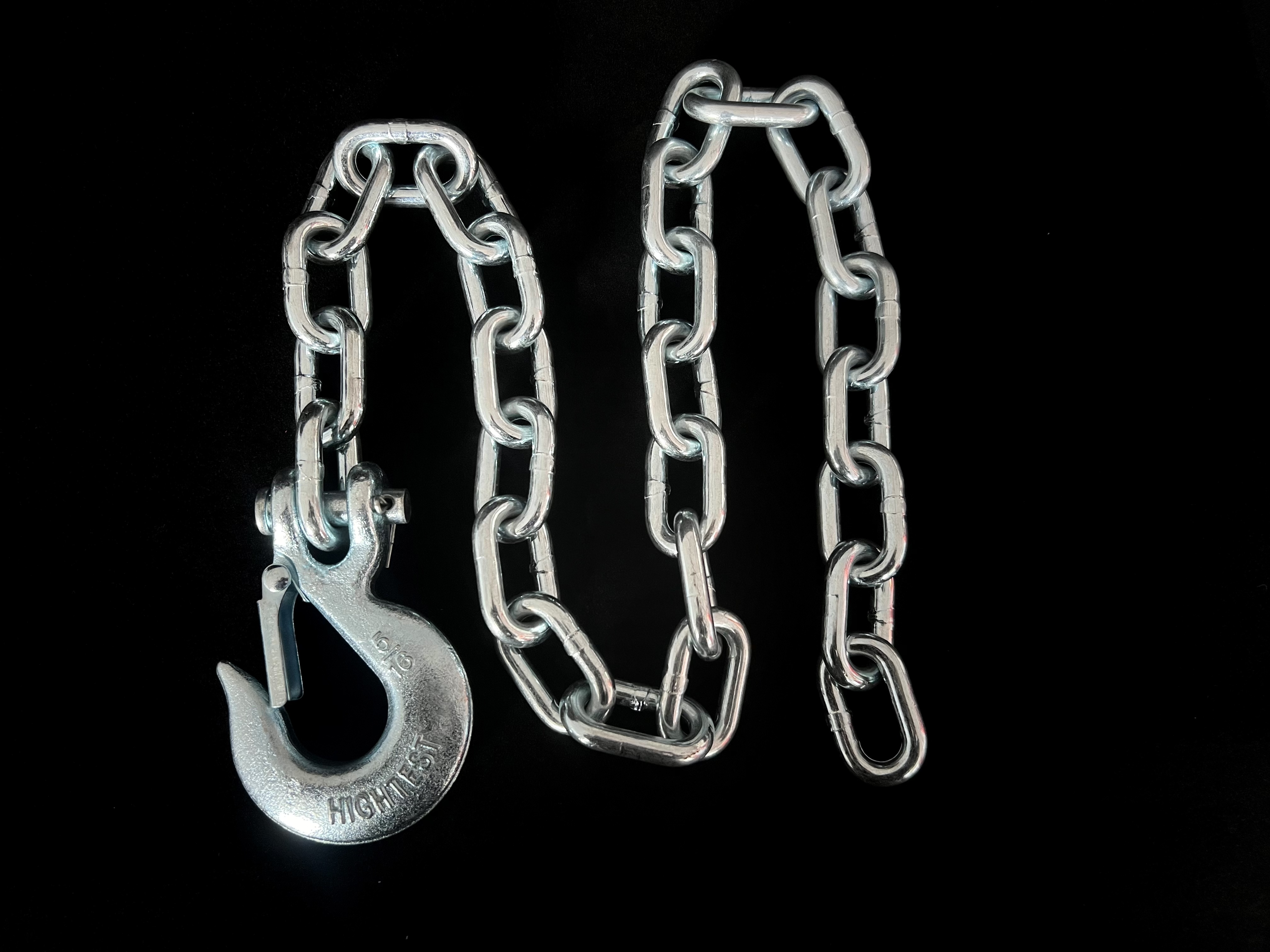 G43 Safety Trailer Chain Assembly With Clevis Slip Hook With Latch