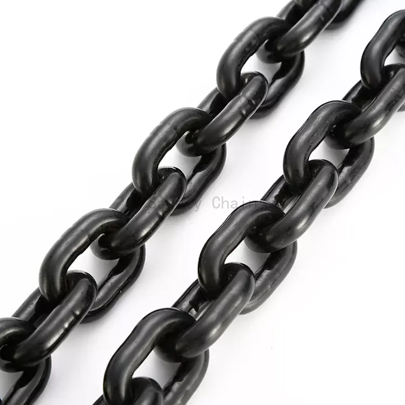 G80 Alloy Steel Welded Lifting Chain Black Finish
