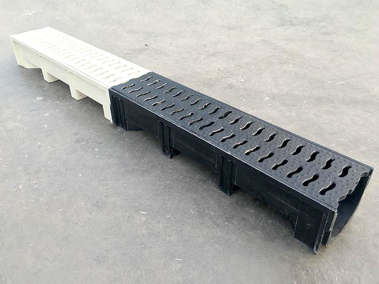 Glass fiber reinforced plastic drainage ditch