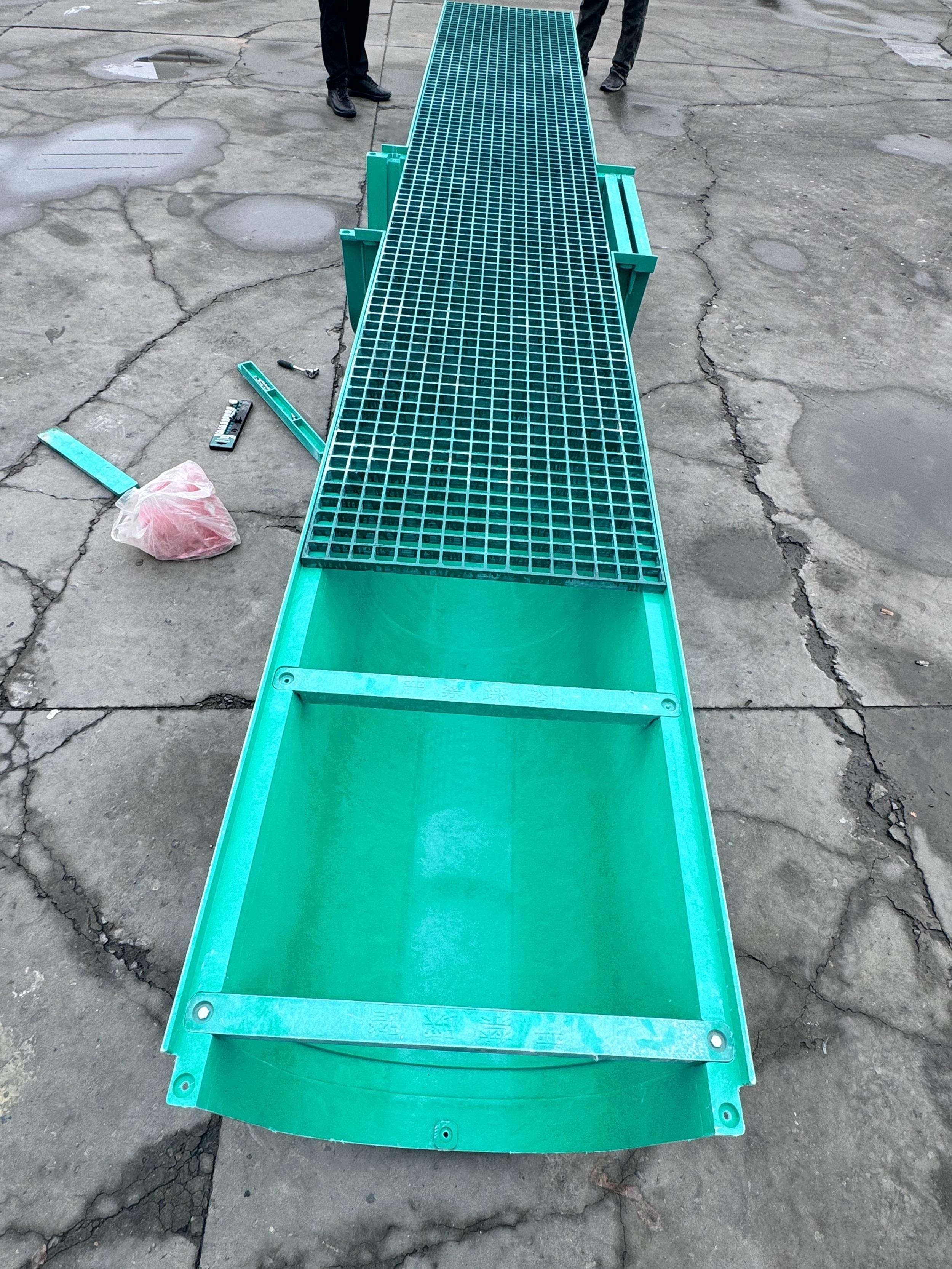 Glass fiber reinforced plastic water channel