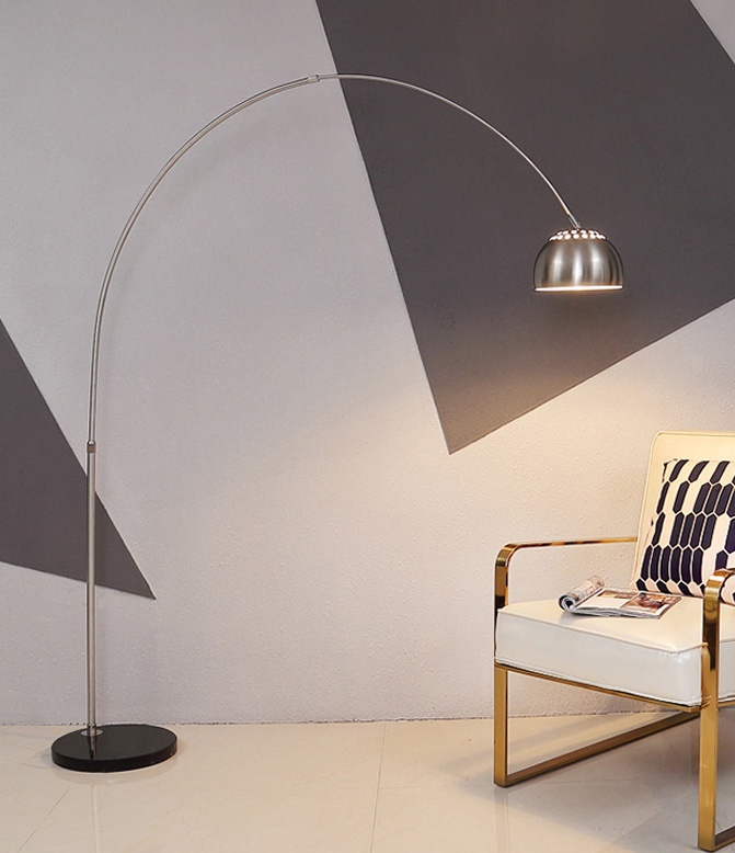 Metal with marble Floor Lamp