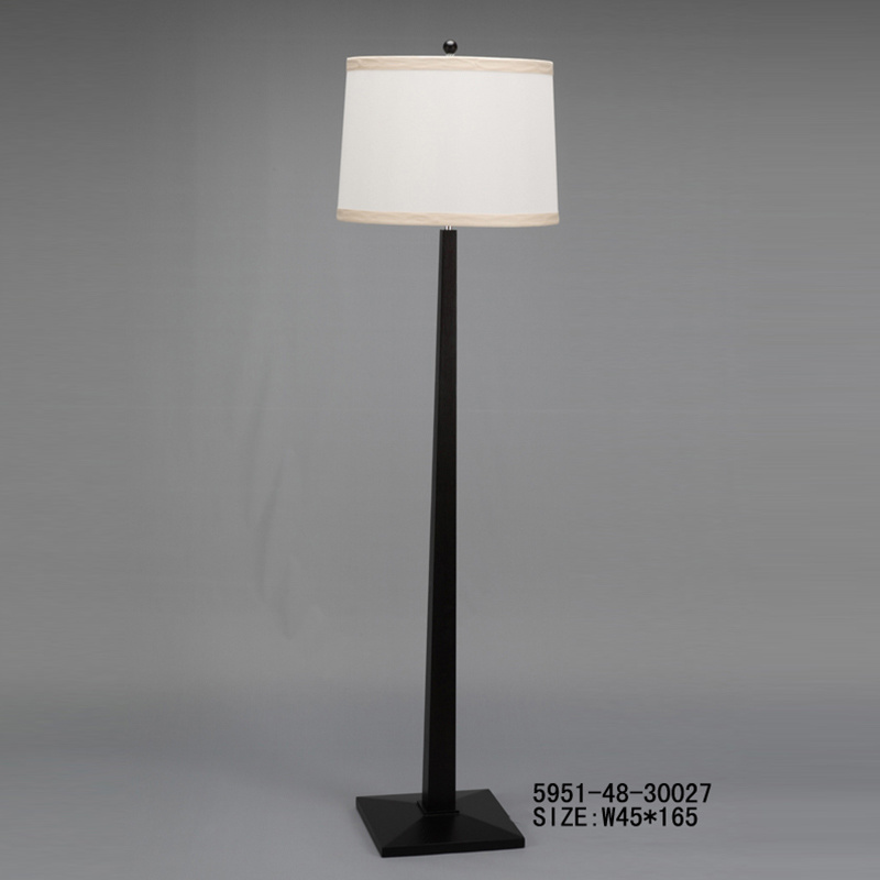 Black Wood Floor Lamp