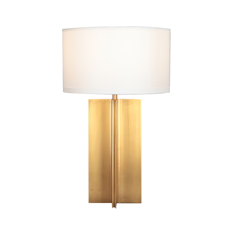 Decorative Golden Table Lamp with Copper Base