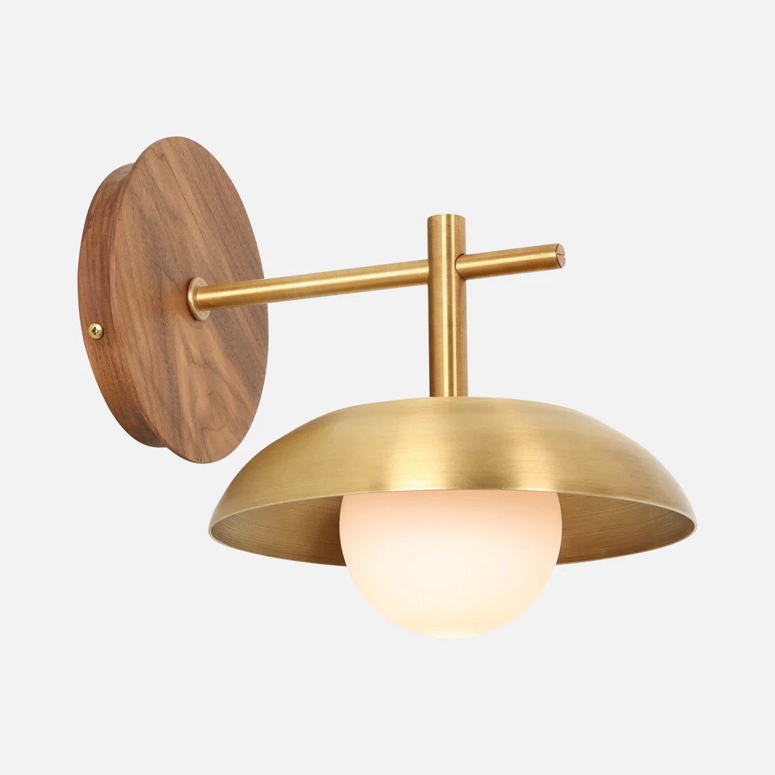 Brush gold wall lights