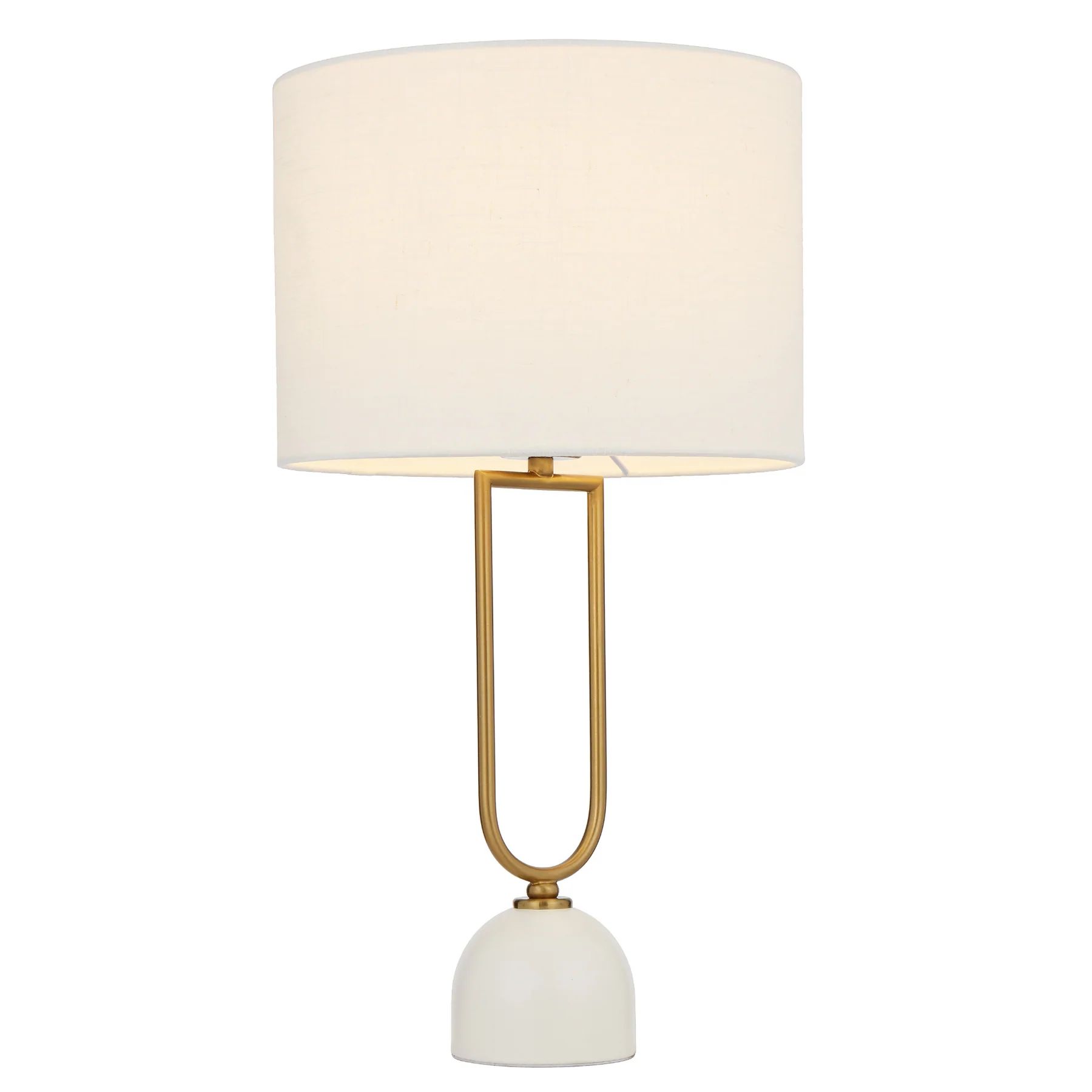Marble+Metal Table Lamp with linen shade