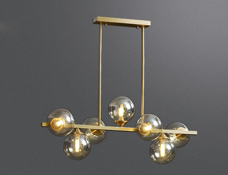 Glass hanging lights