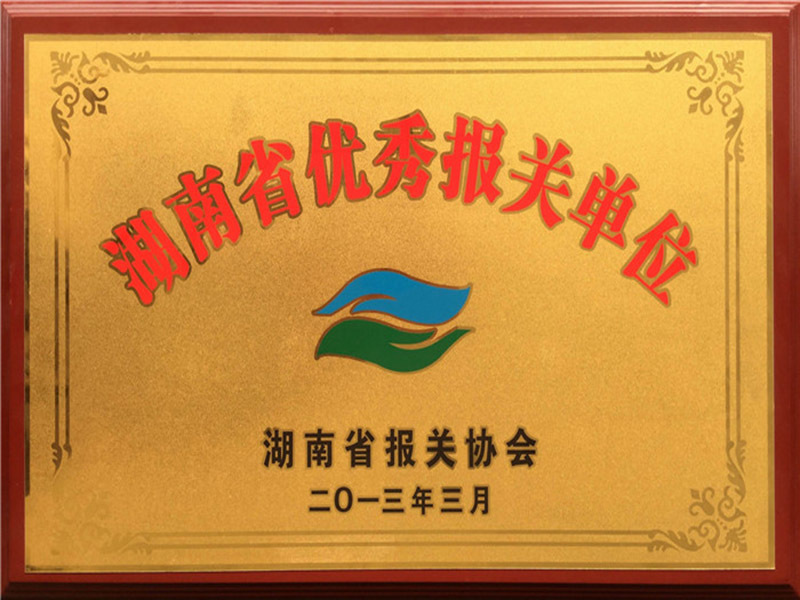 湖南省优秀报关单位