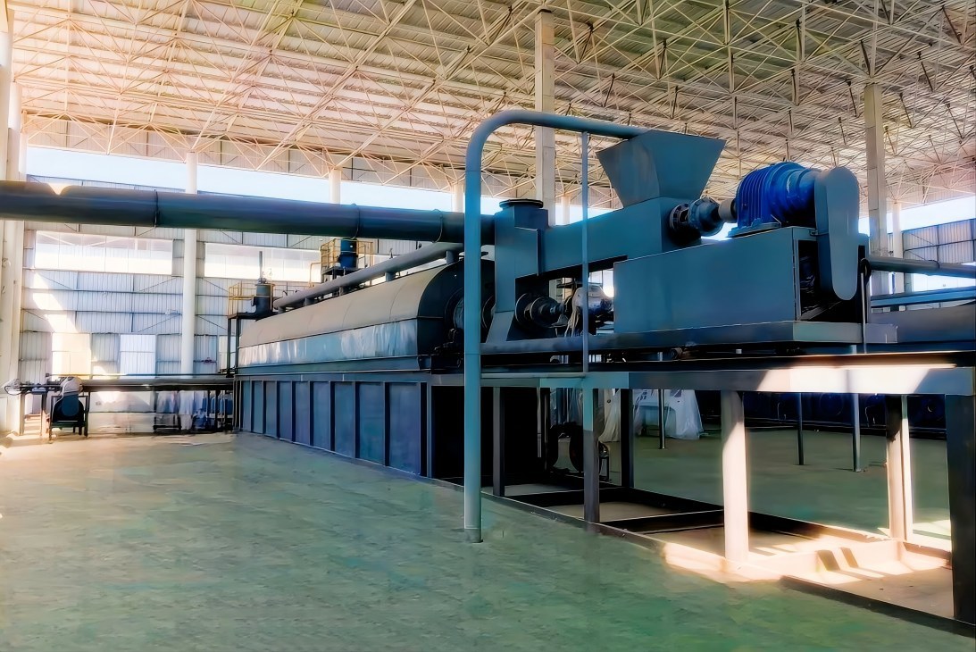 Continuous pyrolysis plant