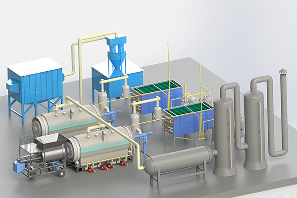 waste tyre pyrolysis plant