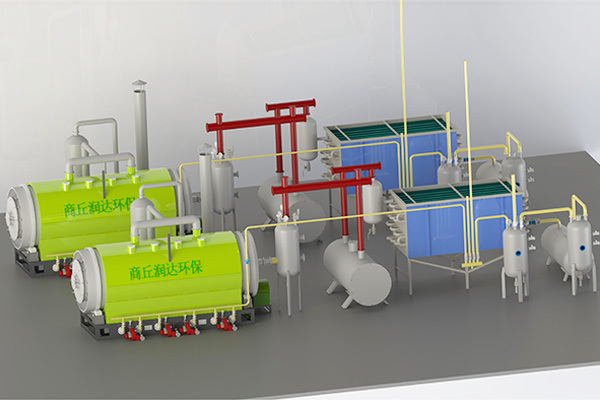 Waste plastic pyrolysis plant
