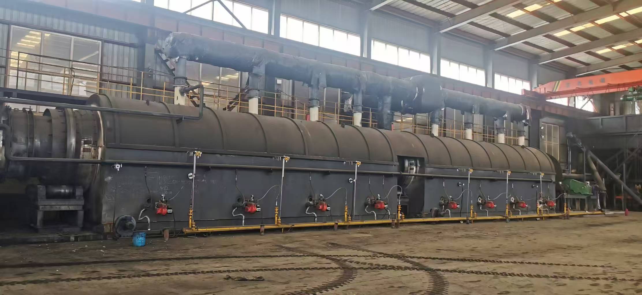 Continuous pyrolysis plant