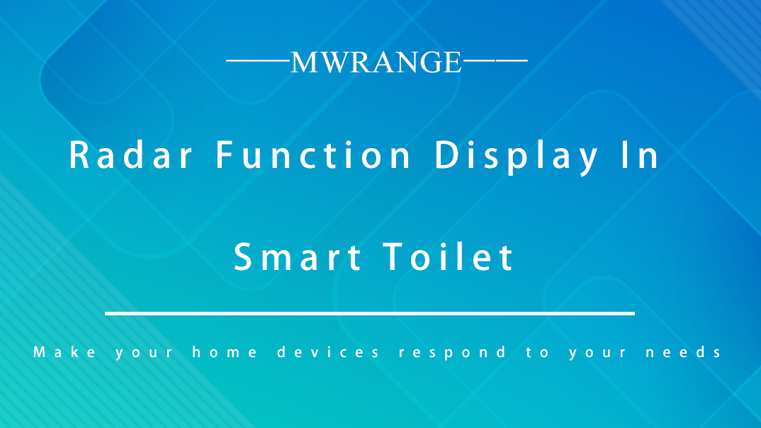 Smart Toilet with Radar Function Display