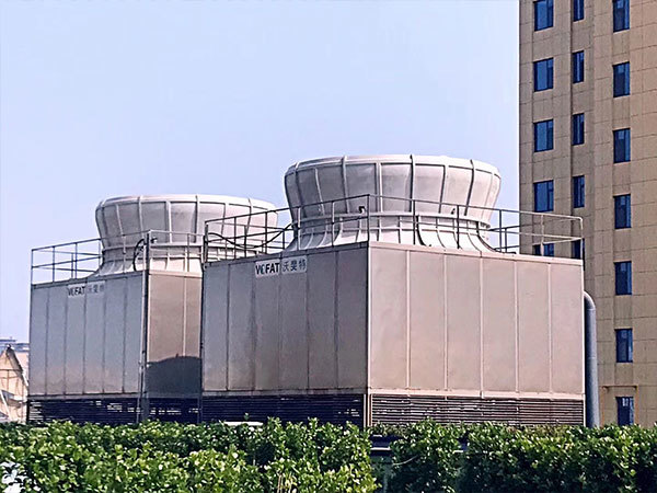 Zibo Gaoqing Ginza Shopping Mall-Square Countercurrent All-Steel Open Cooling Tower