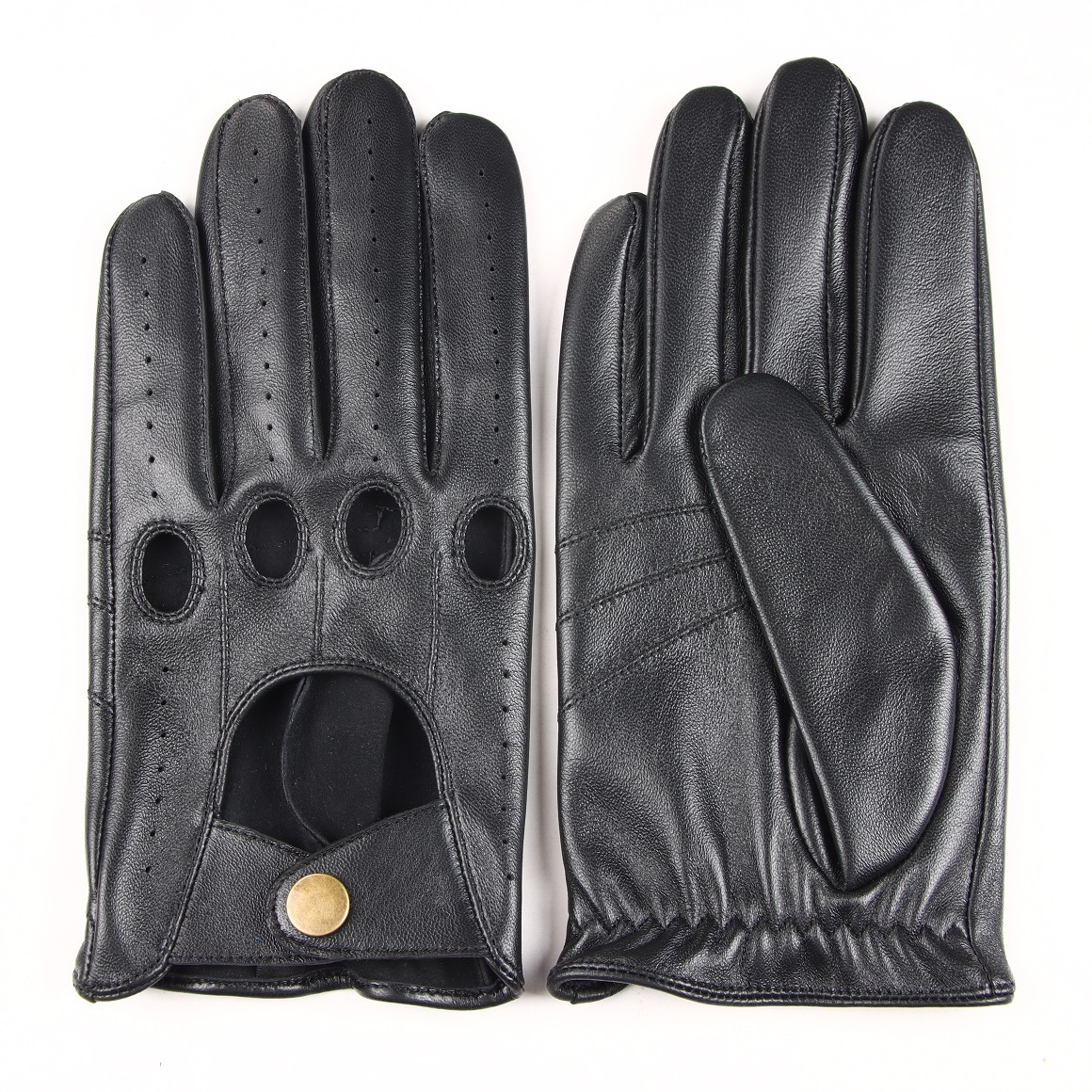 Black driving gloves