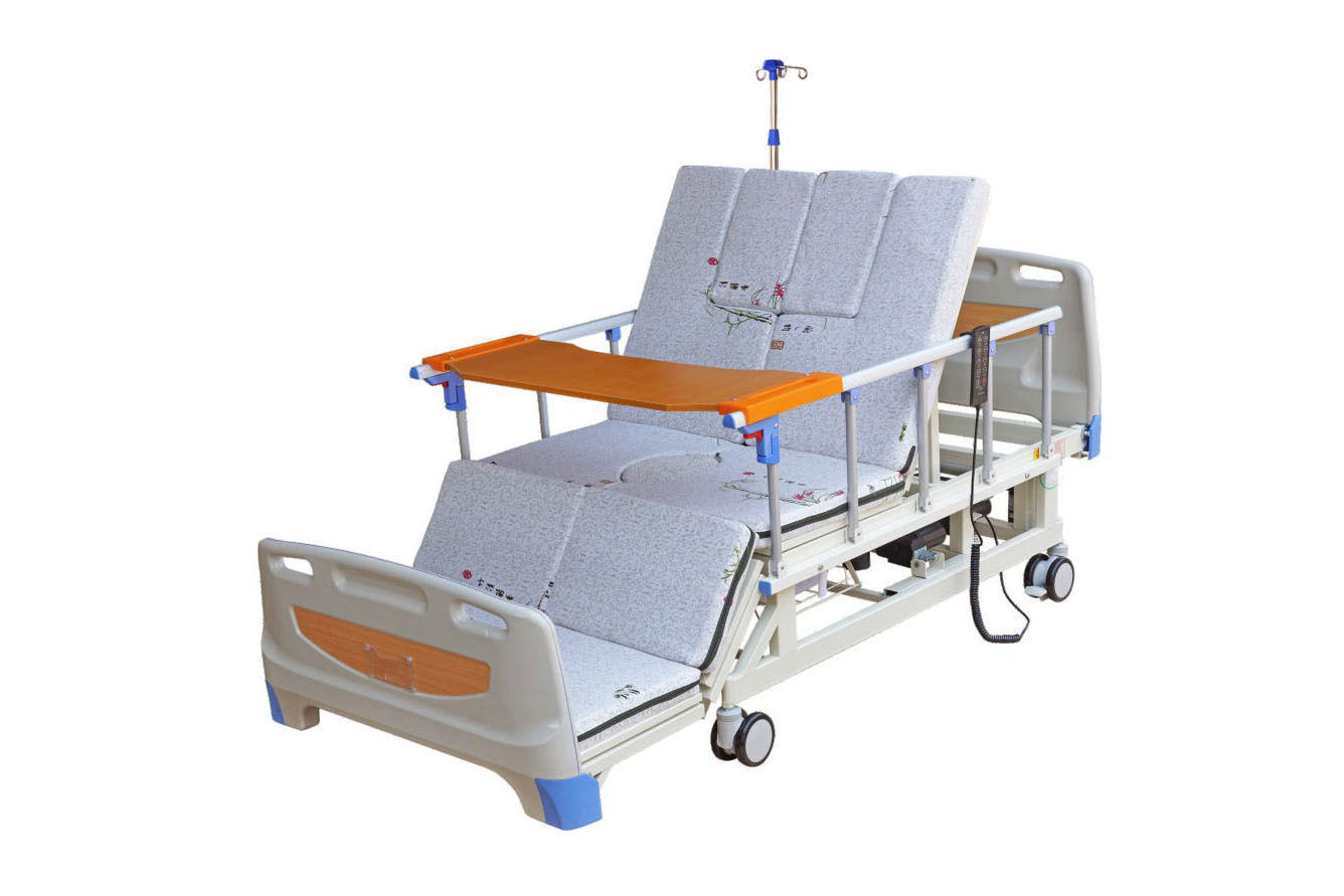 zC-D02-04 Household multi-functional nursing bed (electric-manual integrated, total turnover and total bending)