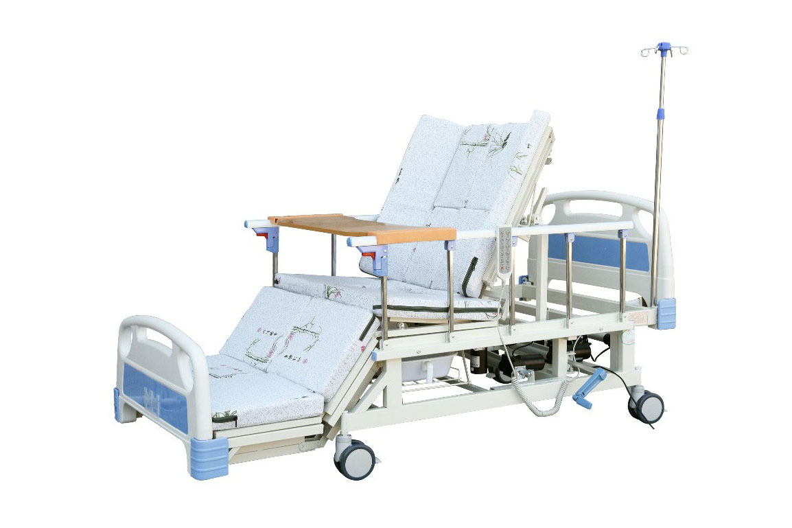 ZC-D02 Household multi-functional nursing bed (total turnover, electric-manual integrated, side slipping resistance, sliding resistance and total bending)